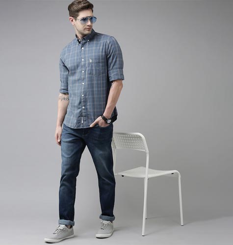 Checks Opaque Pure Cotton Casual Shirt